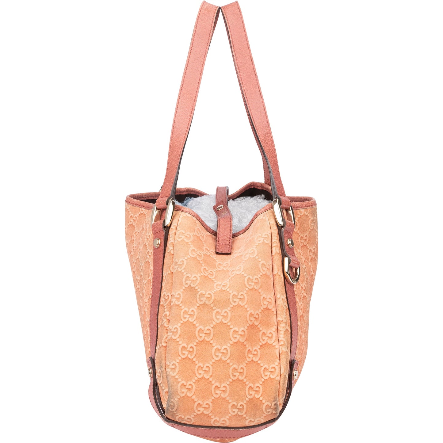 Gucci Suede Monogram Abbey 2006 Handbag