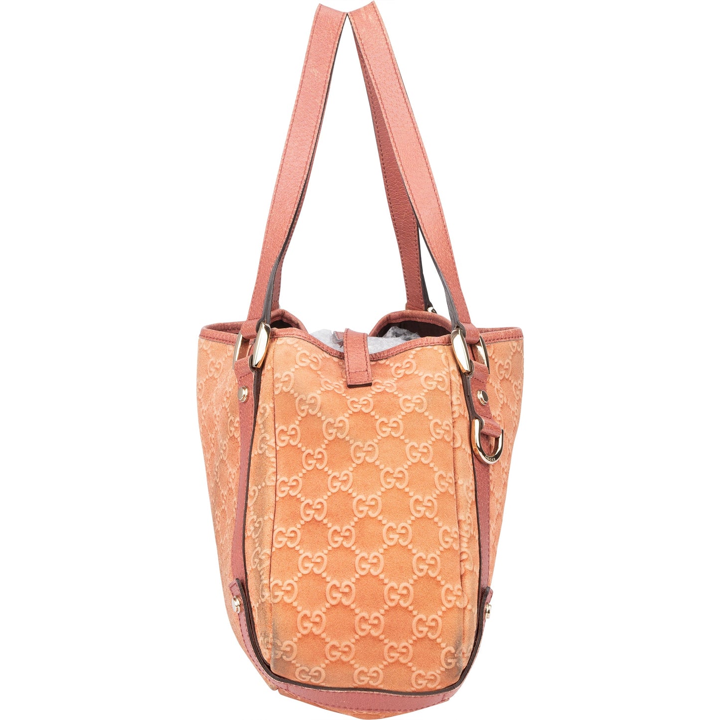 Gucci Suede Monogram Abbey 2006 Handbag