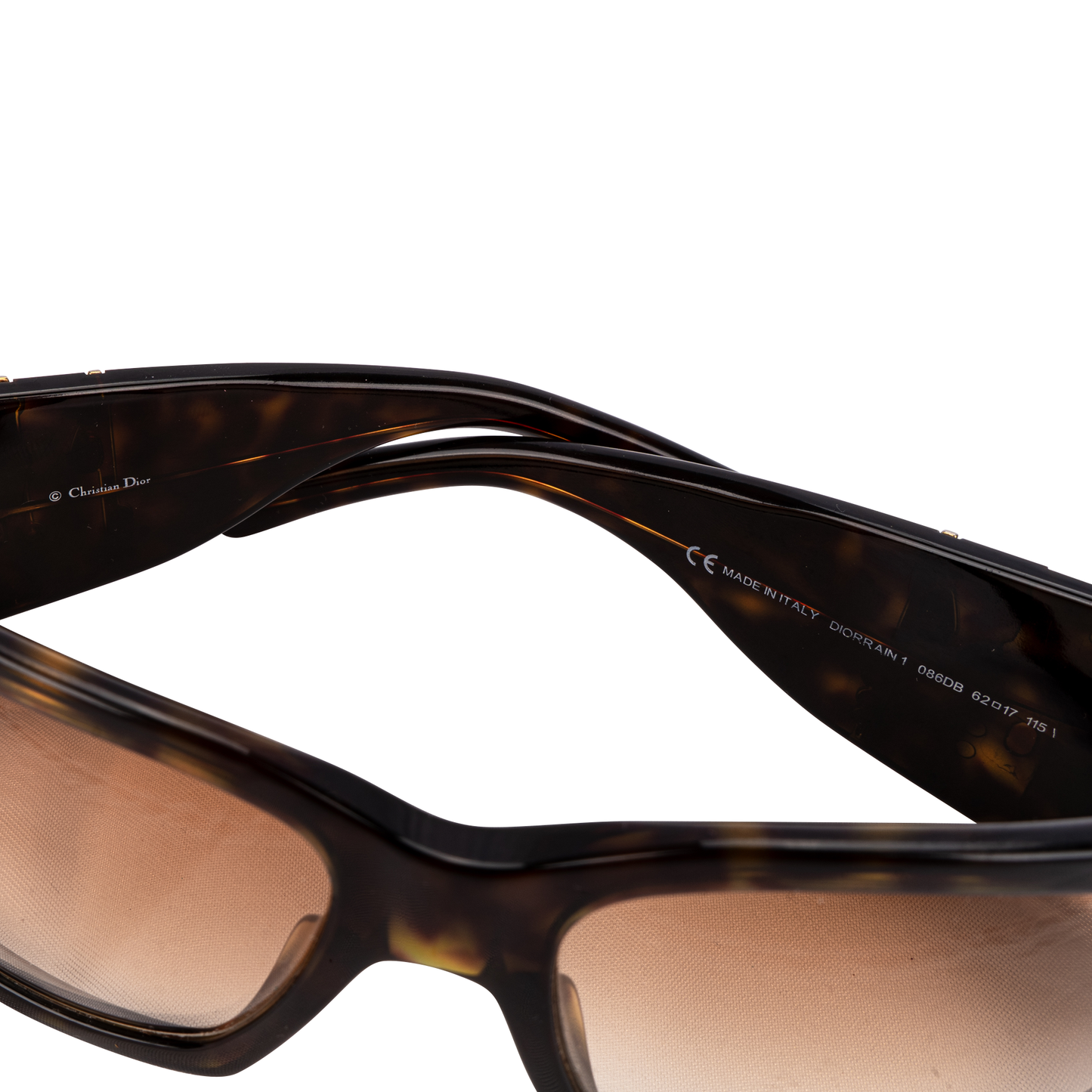 Christian Dior Diorrain 1 086DB Tortoise Sunglasses