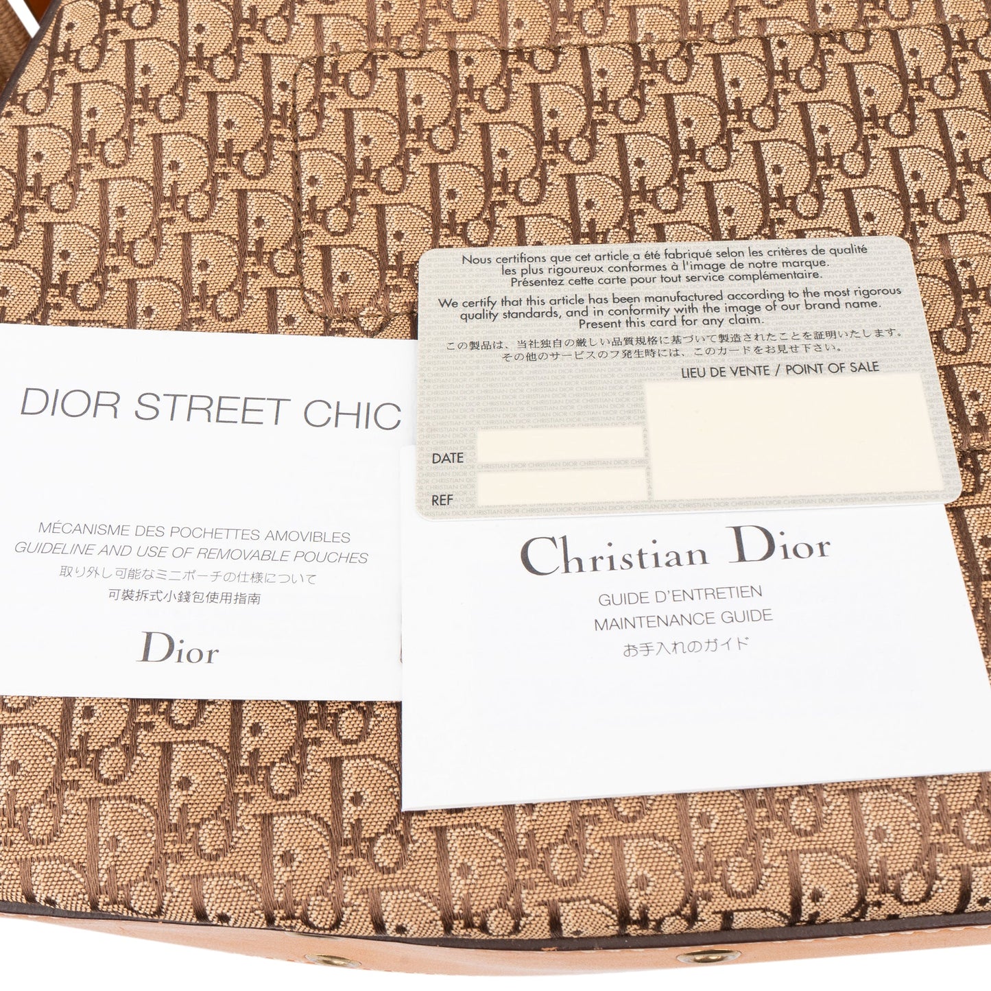 Christian Dior Trotter Monogram Street Chic Shoulder Bag