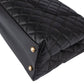 Chanel Lizard Quilted Caviar Leather CC Coco Top Handle Handbag