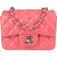 Chanel Quilted Lambskin Mini Single Flap Crossbody Bag