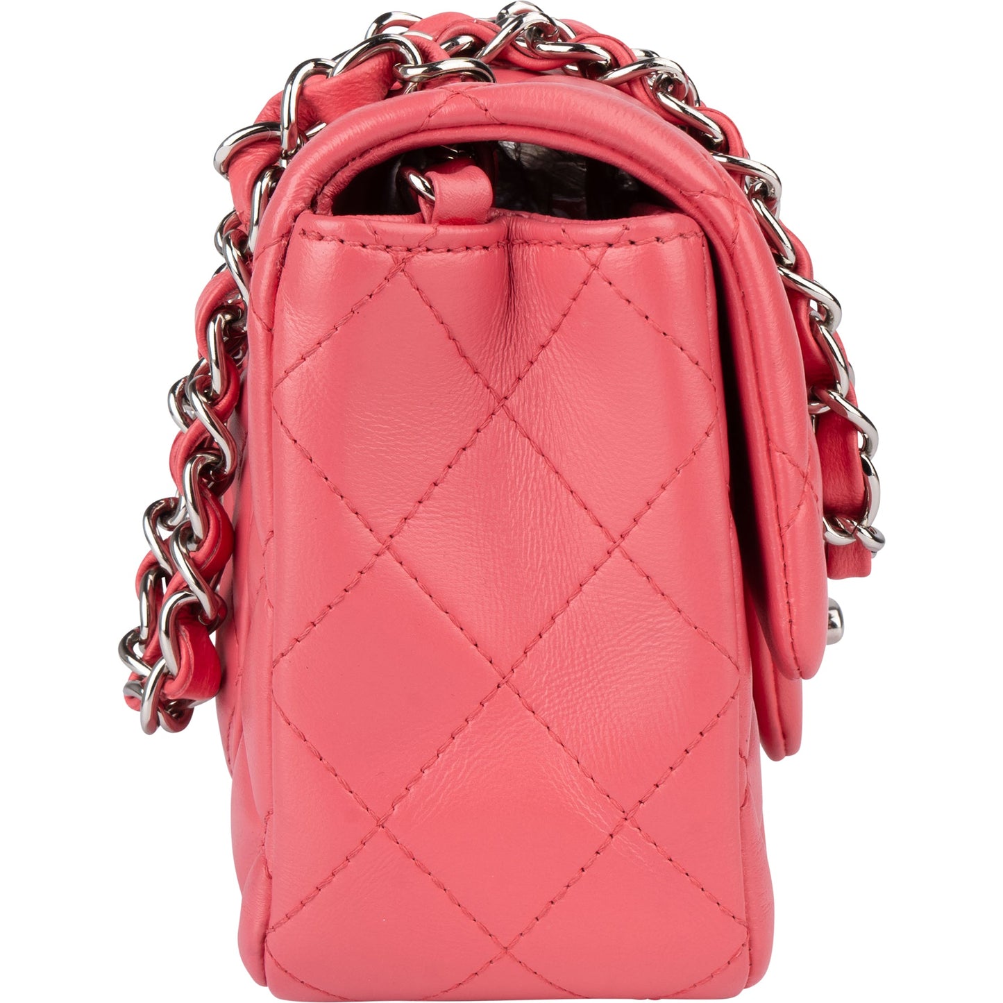 Chanel Quilted Lambskin Mini Single Flap Crossbody Bag