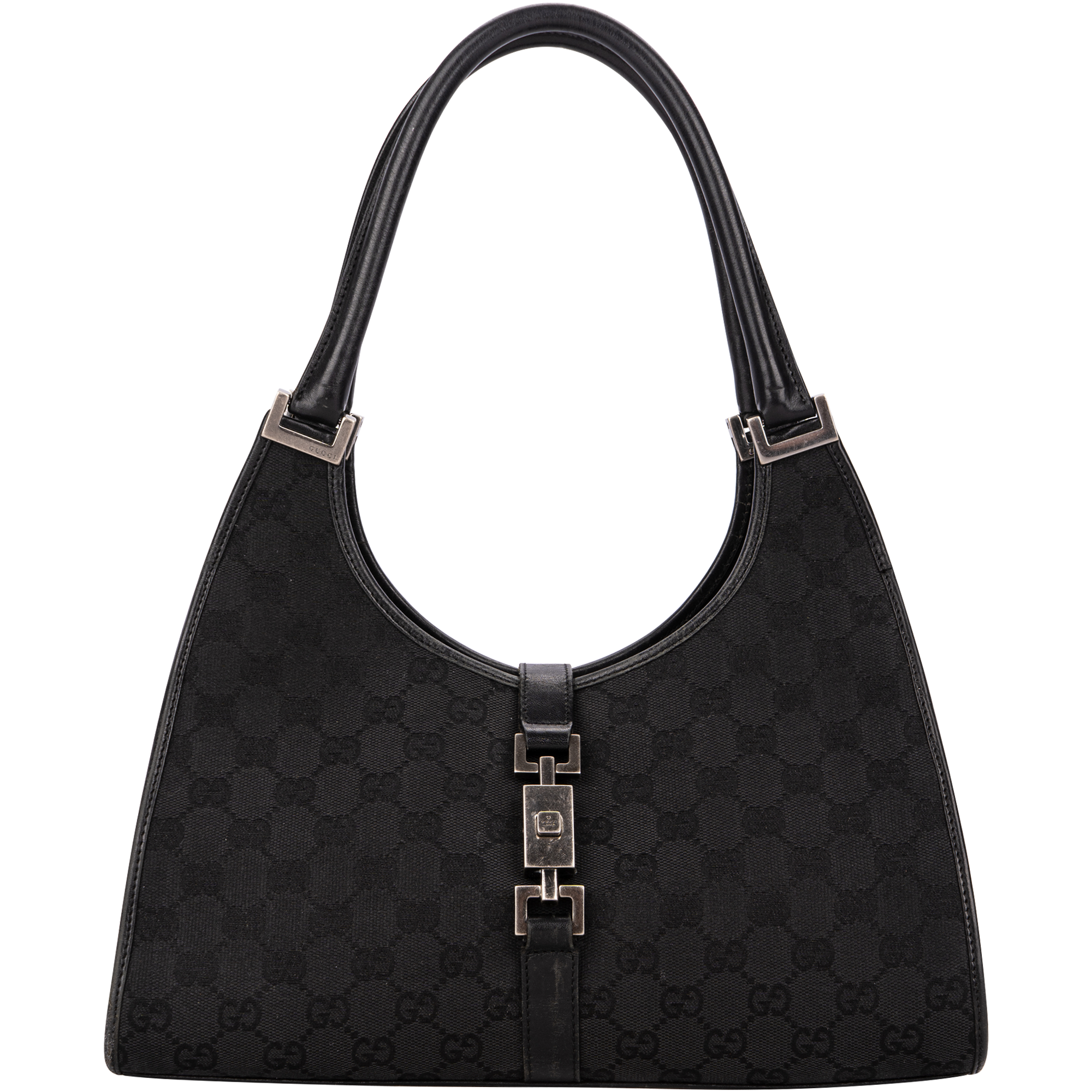Gucci Monogram GG Canvas Jackie Hobo Shoulder Bag