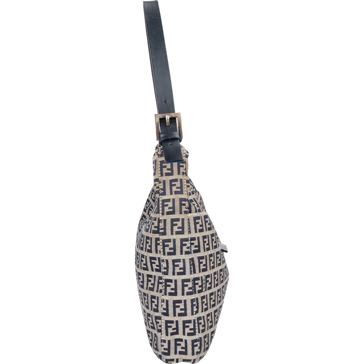 Fendi FF Monogram Baguette Buckle Hobo Bag