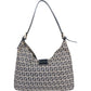 Fendi FF Monogram Baguette Buckle Hobo Bag