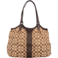 Coach Monogram Signature Stripe Shoulder Bag