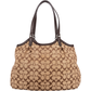 Coach Monogram Signature Stripe Shoulder Bag