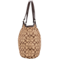 Coach Monogram Signature Stripe Shoulder Bag