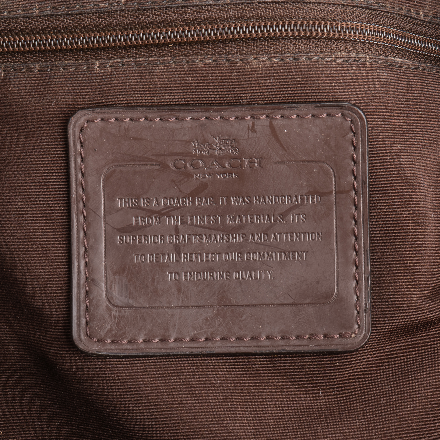 Coach Monogram Signature Stripe Shoulder Bag