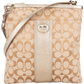 Coach Monogram Signature Stripe File Bag