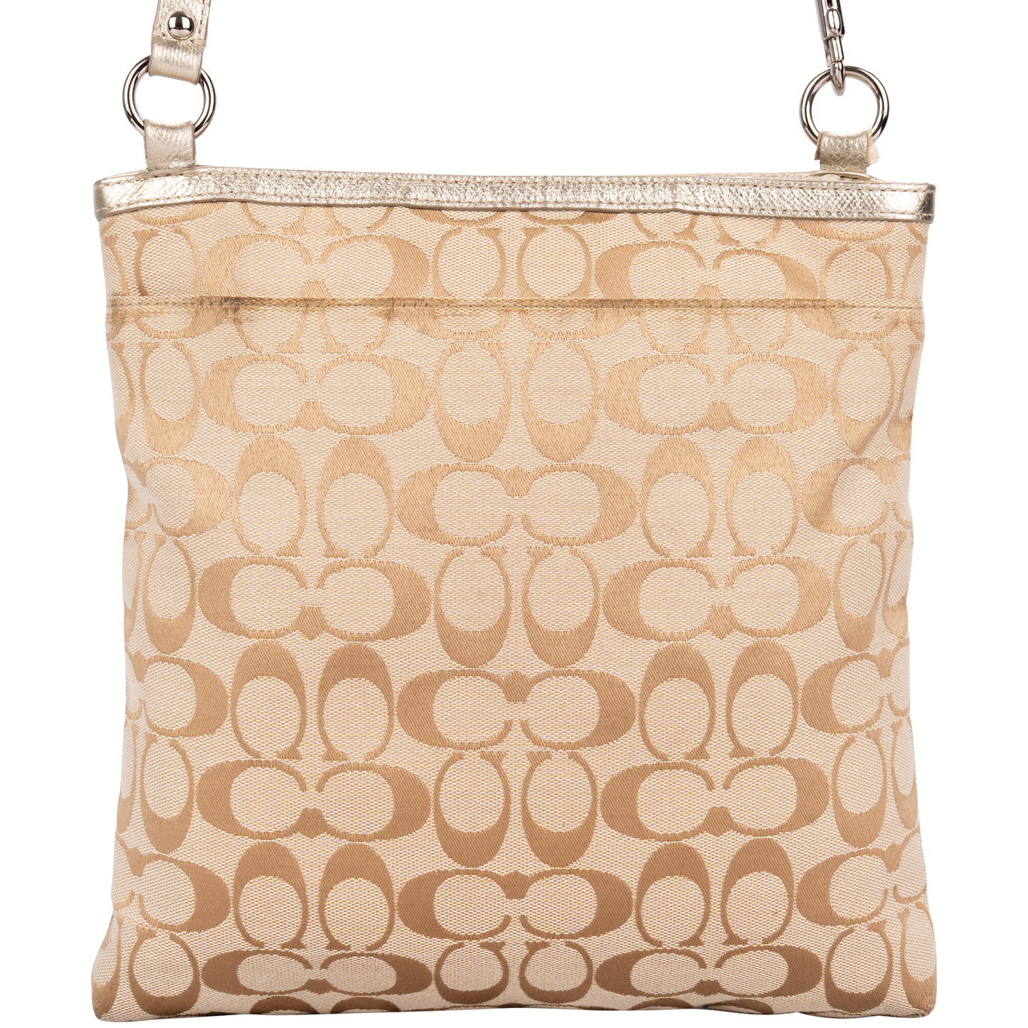 Coach Monogram Signature Stripe File Bag