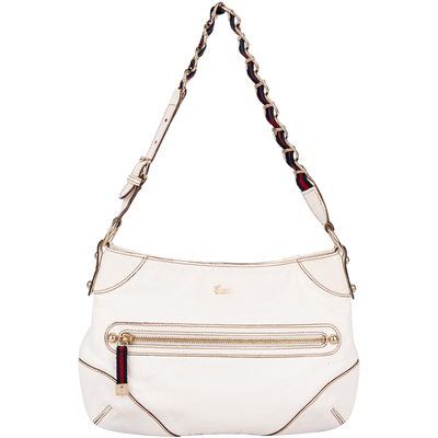 Gucci GG White Leather Princy Shoulder Bag