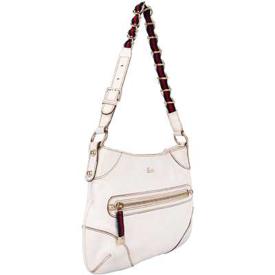 Gucci GG White Leather Princy Shoulder Bag