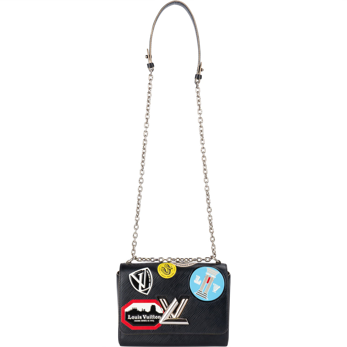 Louis Vuitton Noir Epi Leather Limited World Tour Twist Crossbody Bag