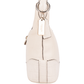 Coach White Leather Embossed Crocodile Shoulder Bag