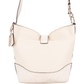 Coach White Leather Embossed Crocodile Shoulder Bag