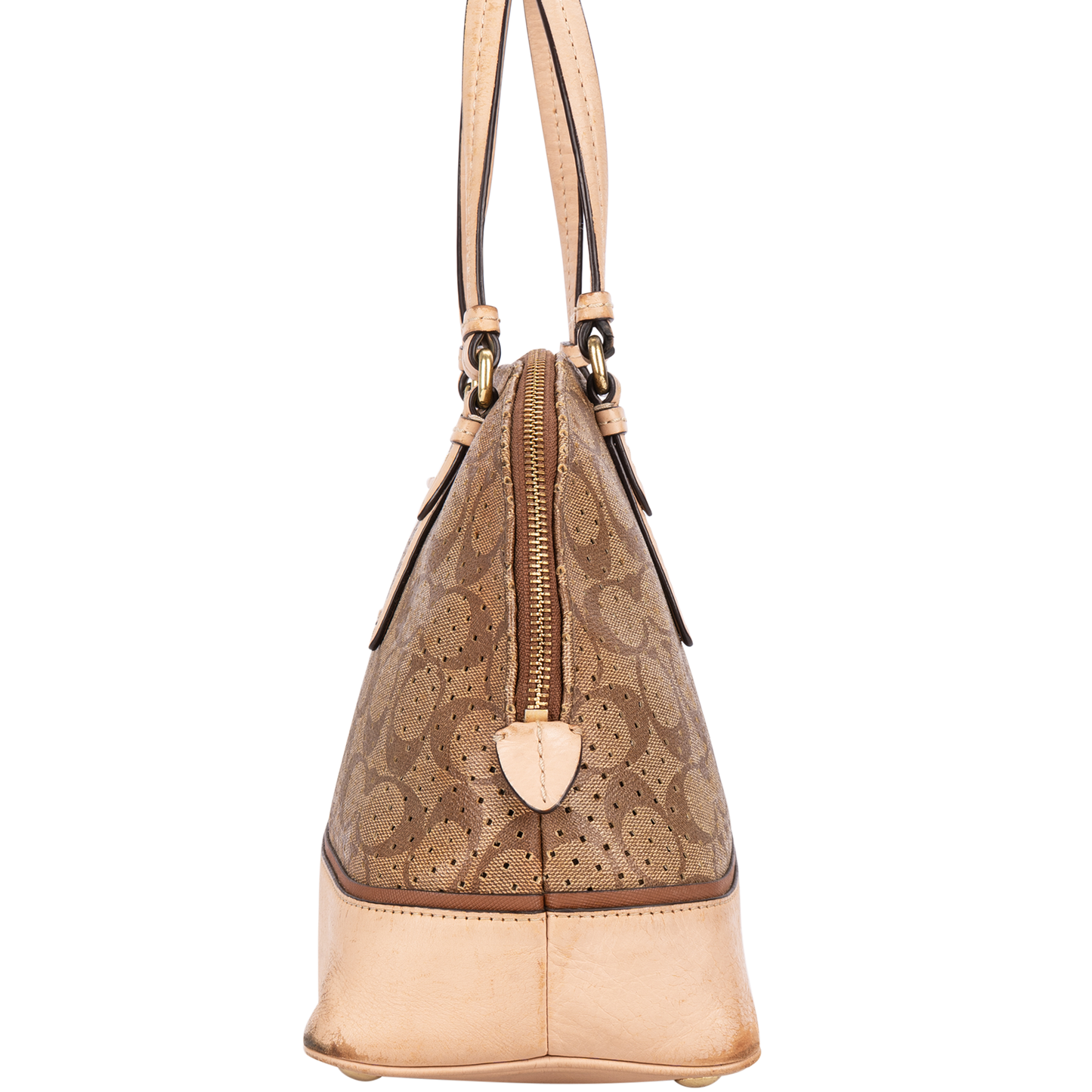 Coach Monogram Perforated Handbag