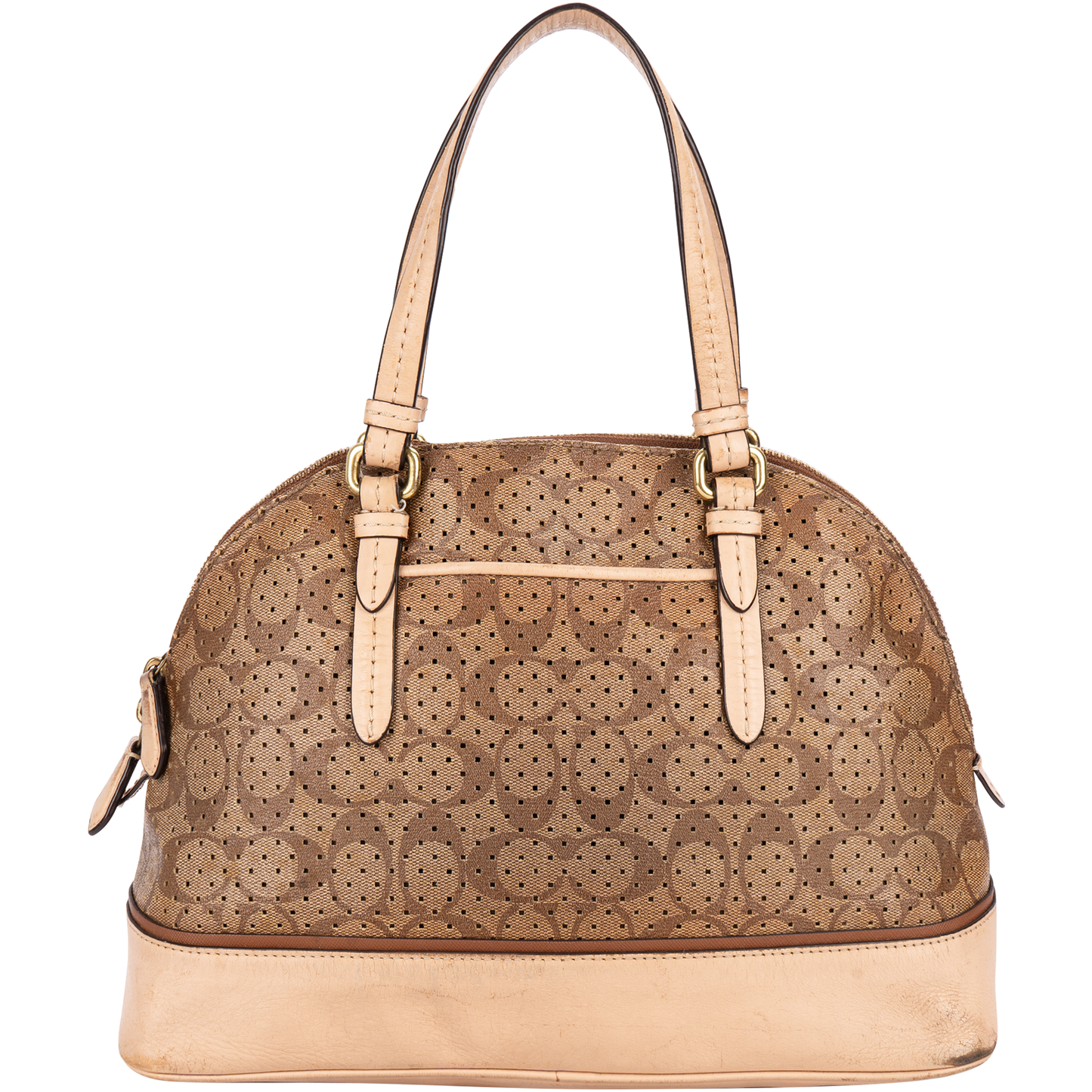 Coach Monogram Perforated Handbag