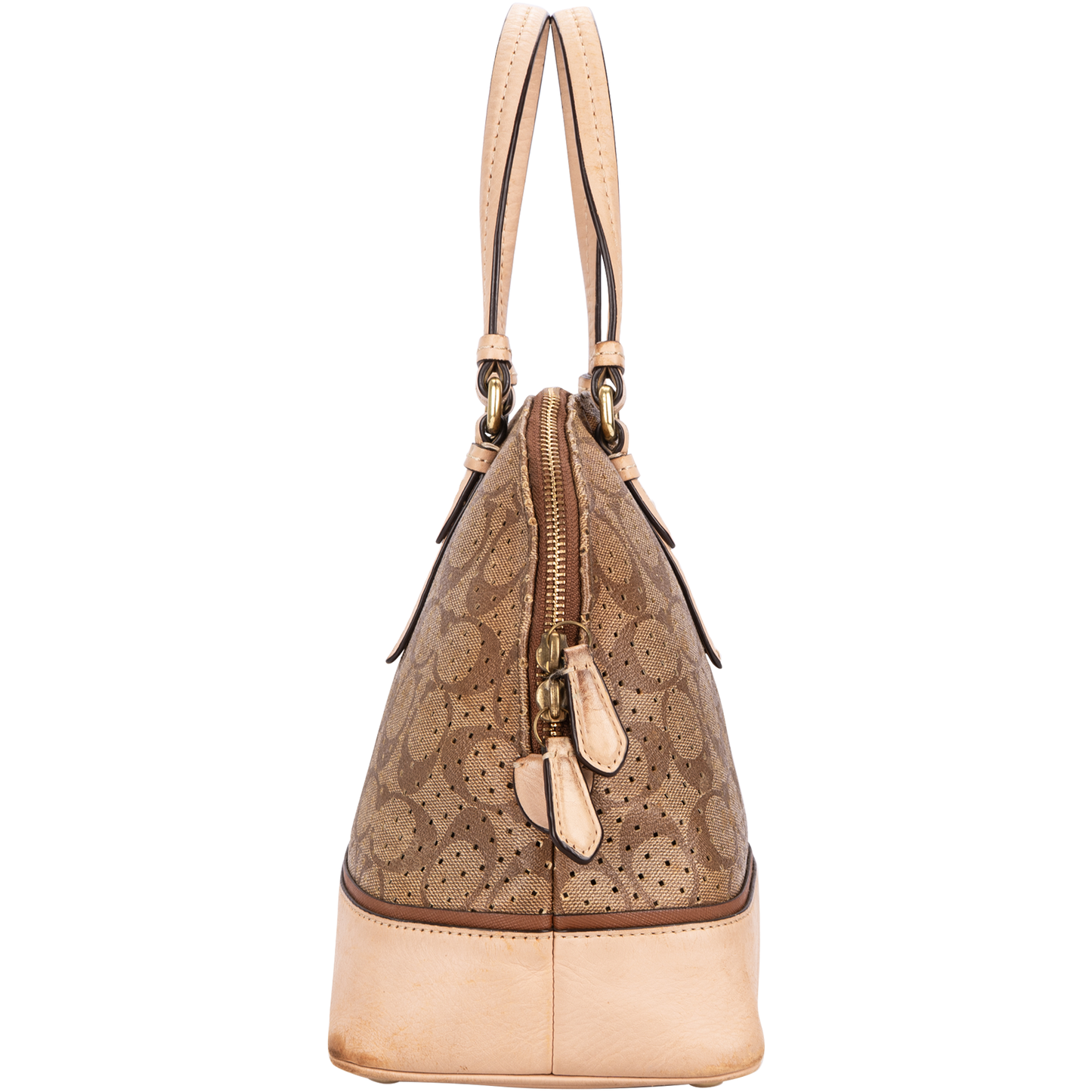Coach Monogram Perforated Handbag