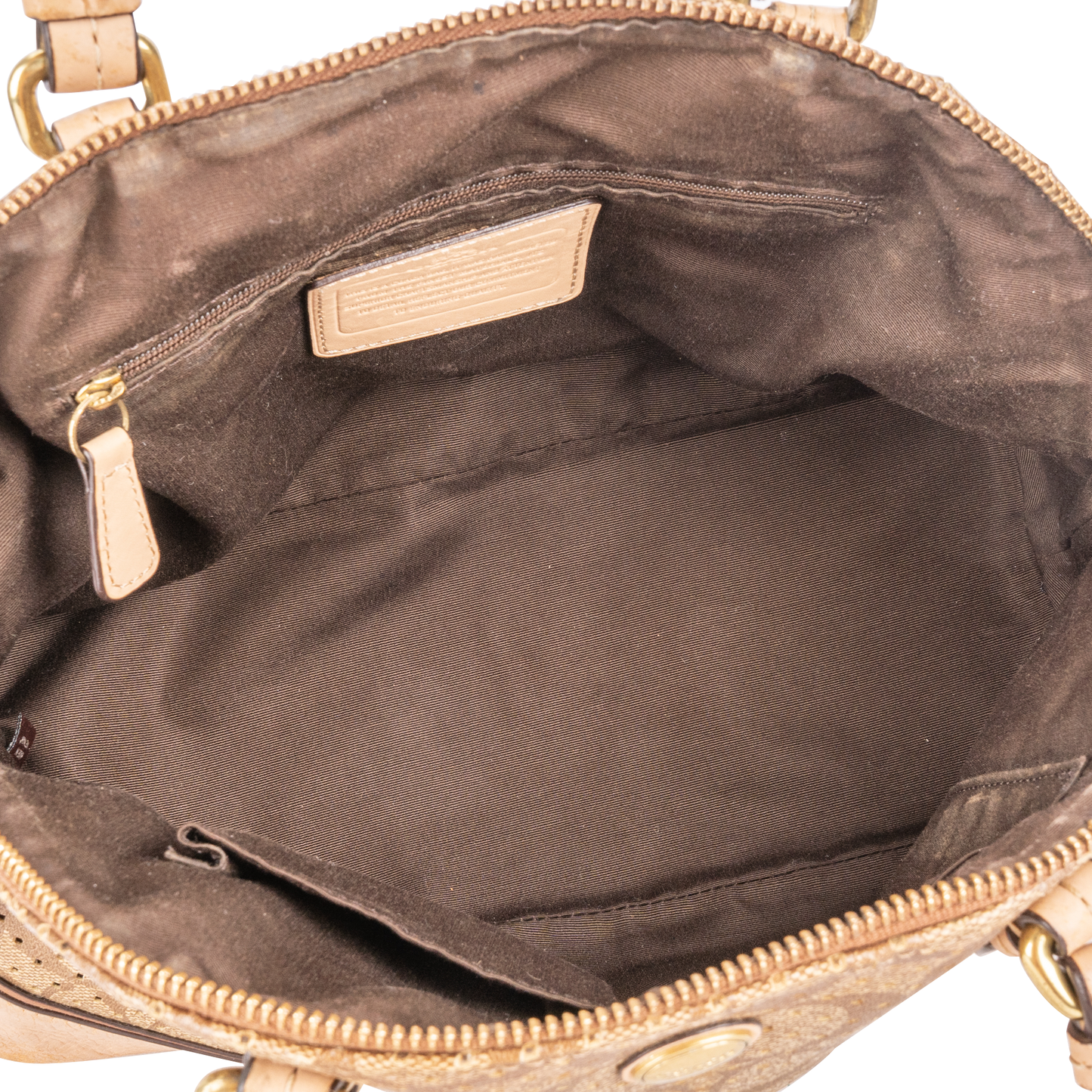Coach Monogram Perforated Handbag