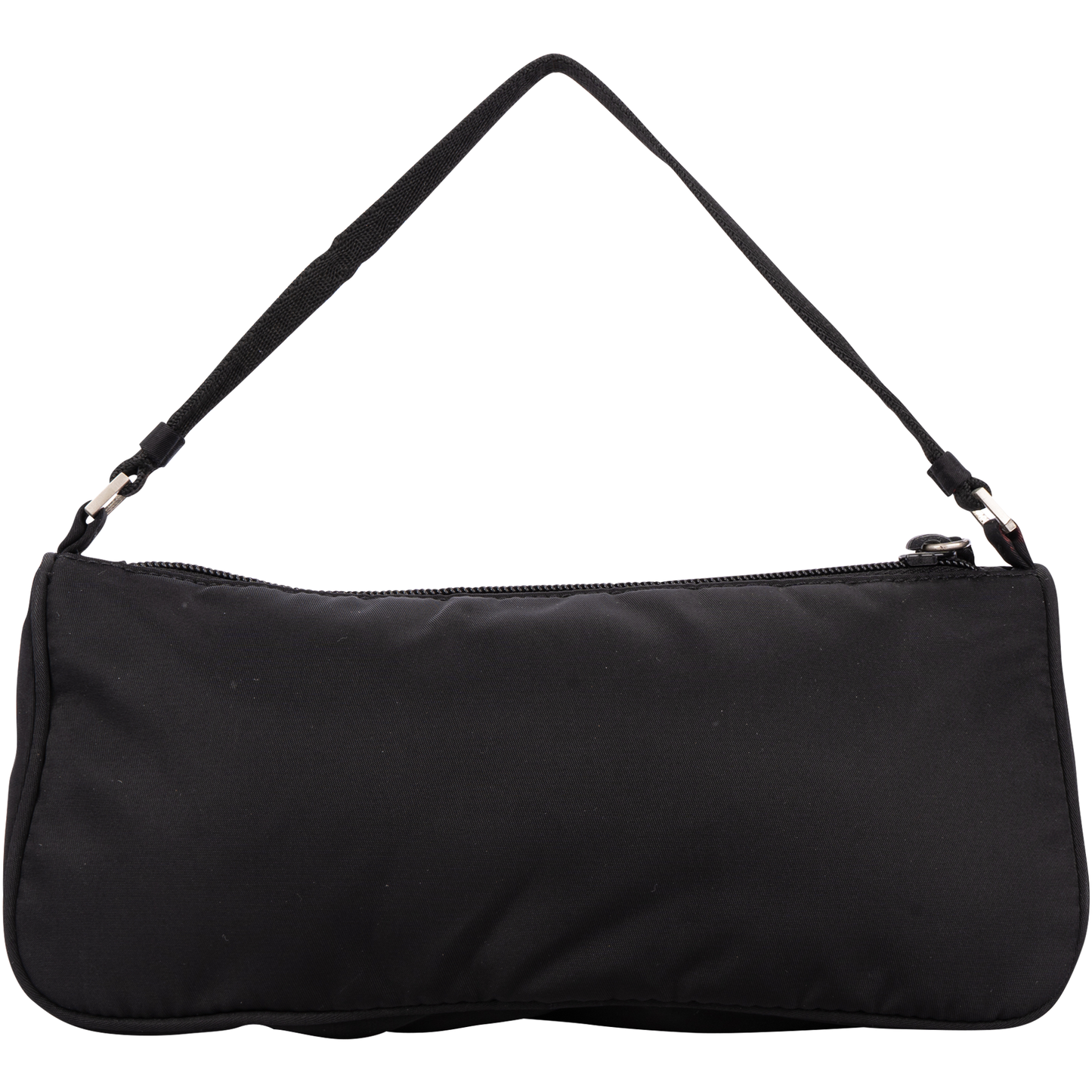 Prada Black Triangle Nylon Shoulder Bag