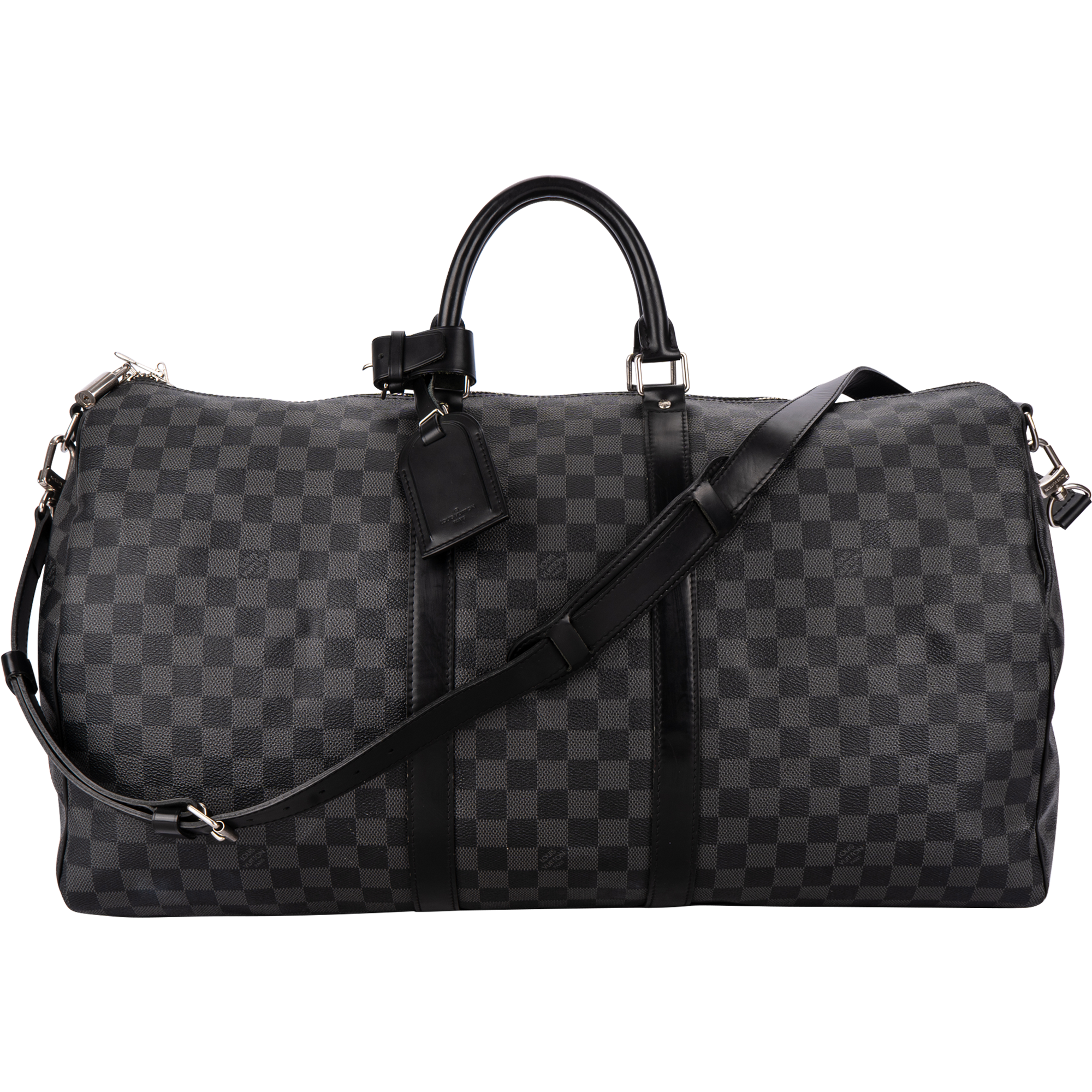 Louis Vuitton Monogram Damier Graphite Keepall 55 Bandoulière Travel Bag