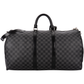 Louis Vuitton Monogram Damier Graphite Keepall 55 Bandoulière Travel Bag