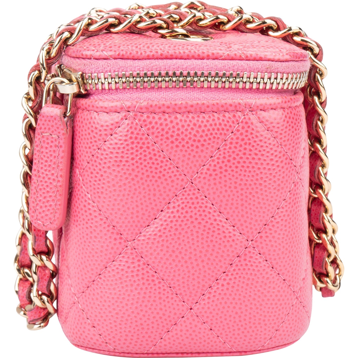 Chanel Quilted Caviar Leather Mini Vanity Crossbody Bag