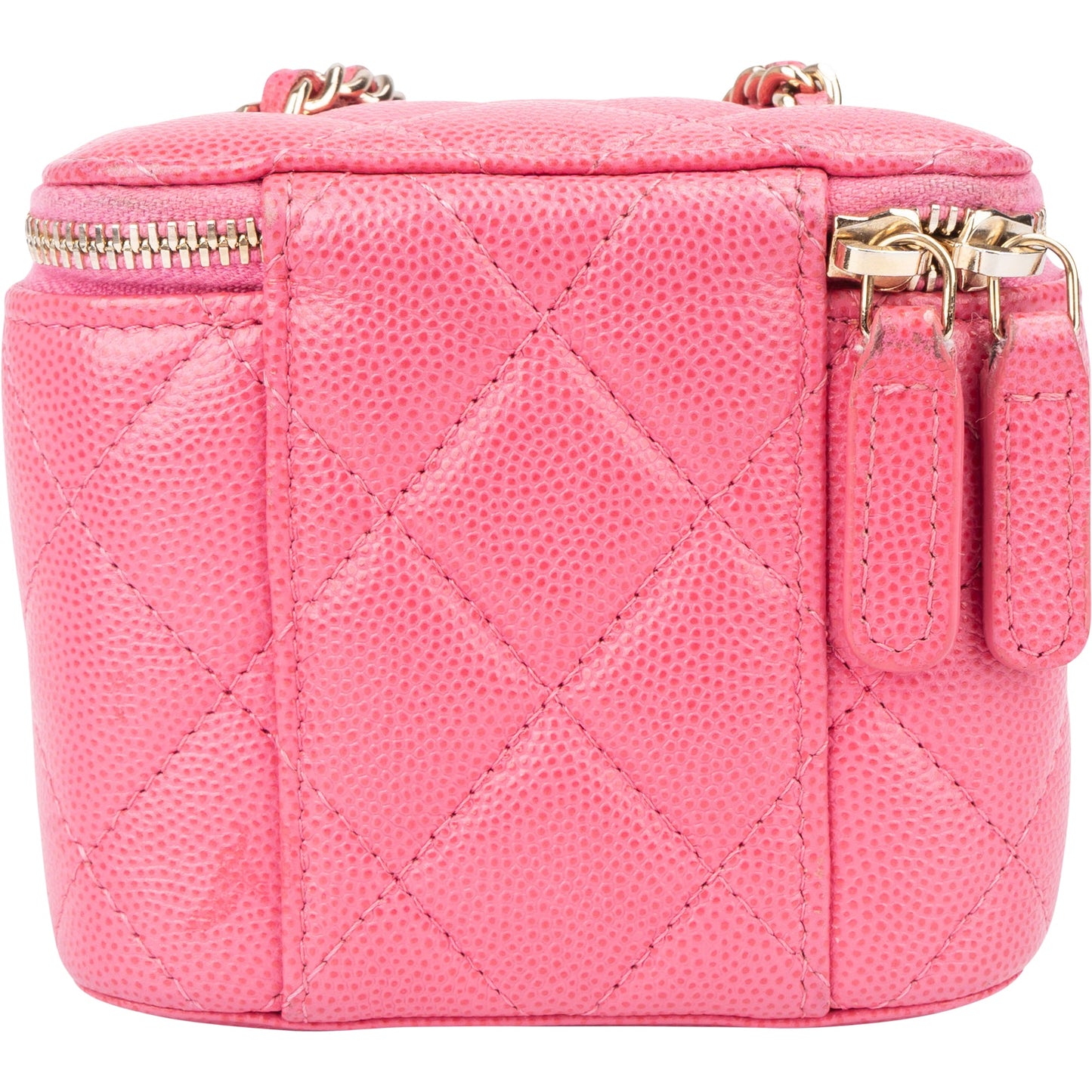 Chanel Quilted Caviar Leather Mini Vanity Crossbody Bag