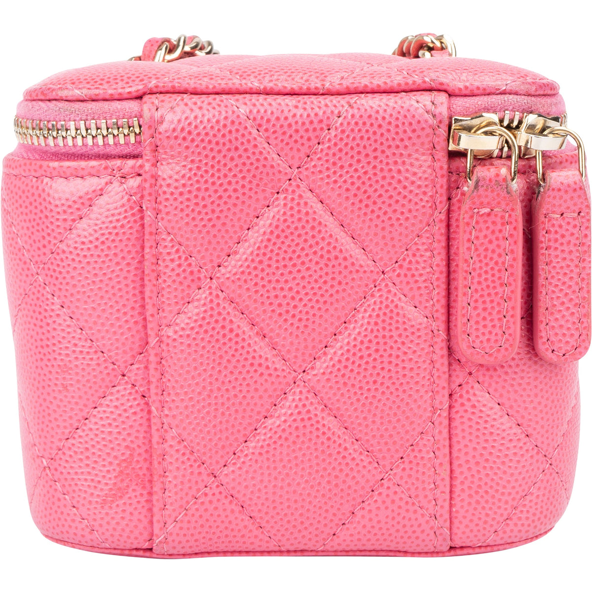 Chanel Quilted Caviar Leather Mini Vanity Crossbody Bag