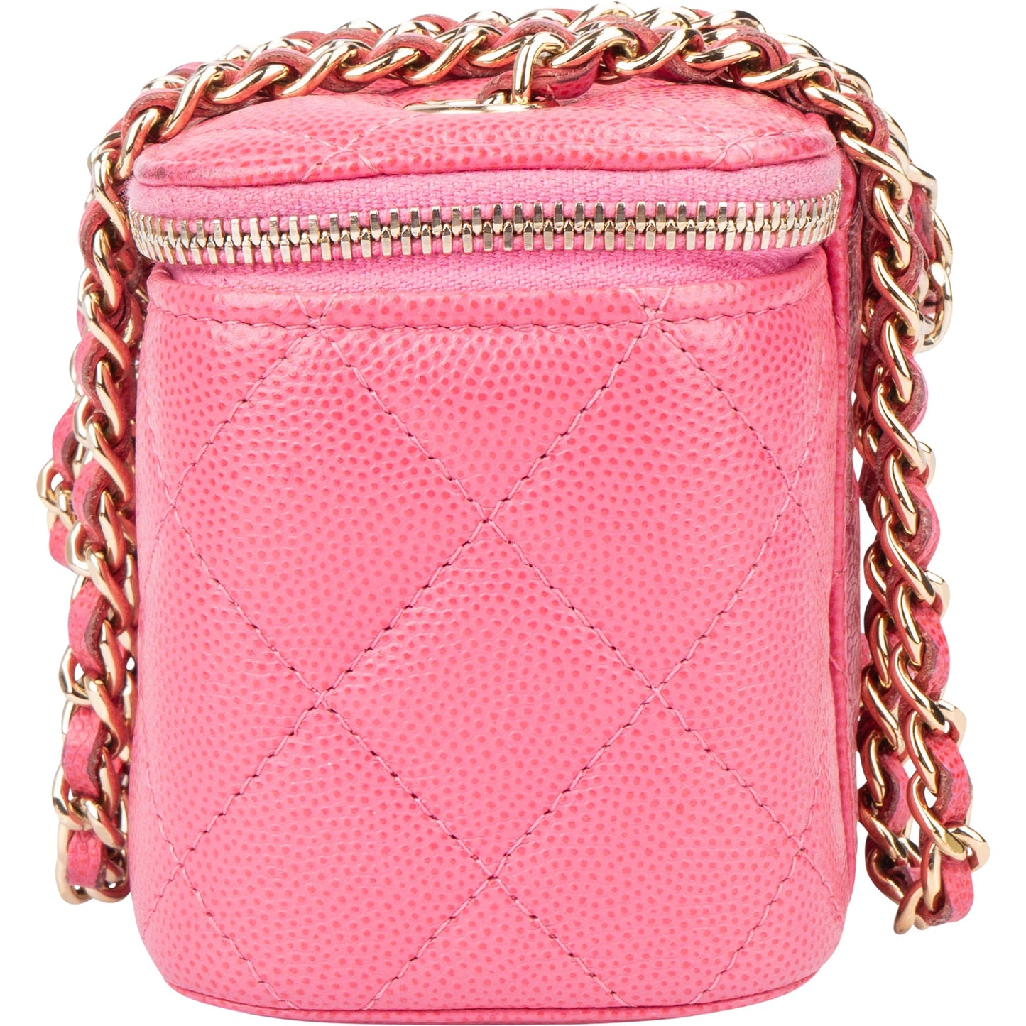 Chanel Quilted Caviar Leather Mini Vanity Crossbody Bag
