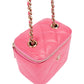 Chanel Quilted Caviar Leather Mini Vanity Crossbody Bag