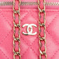 Chanel Quilted Caviar Leather Mini Vanity Crossbody Bag