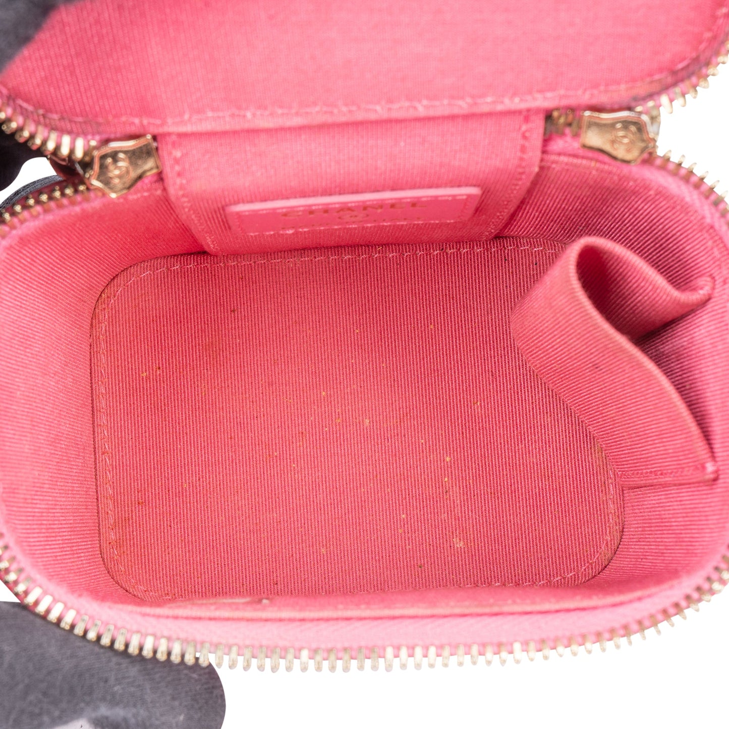 Chanel Quilted Caviar Leather Mini Vanity Crossbody Bag