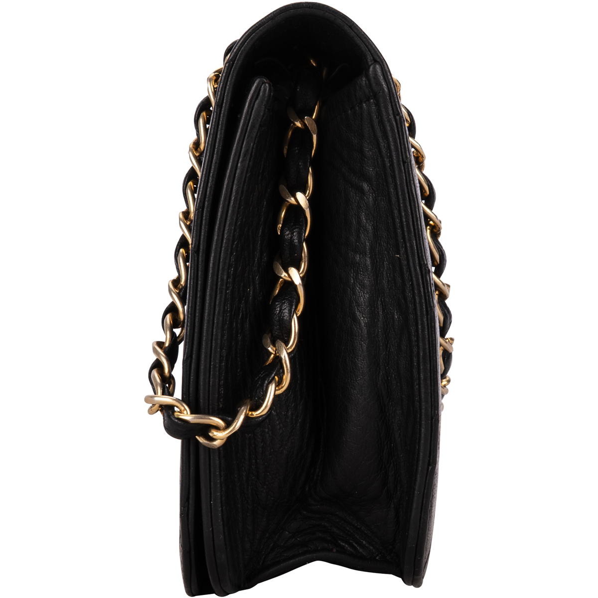Chanel Quilted Lambskin Medium 24K Gold Single Flap Shoulder Bag