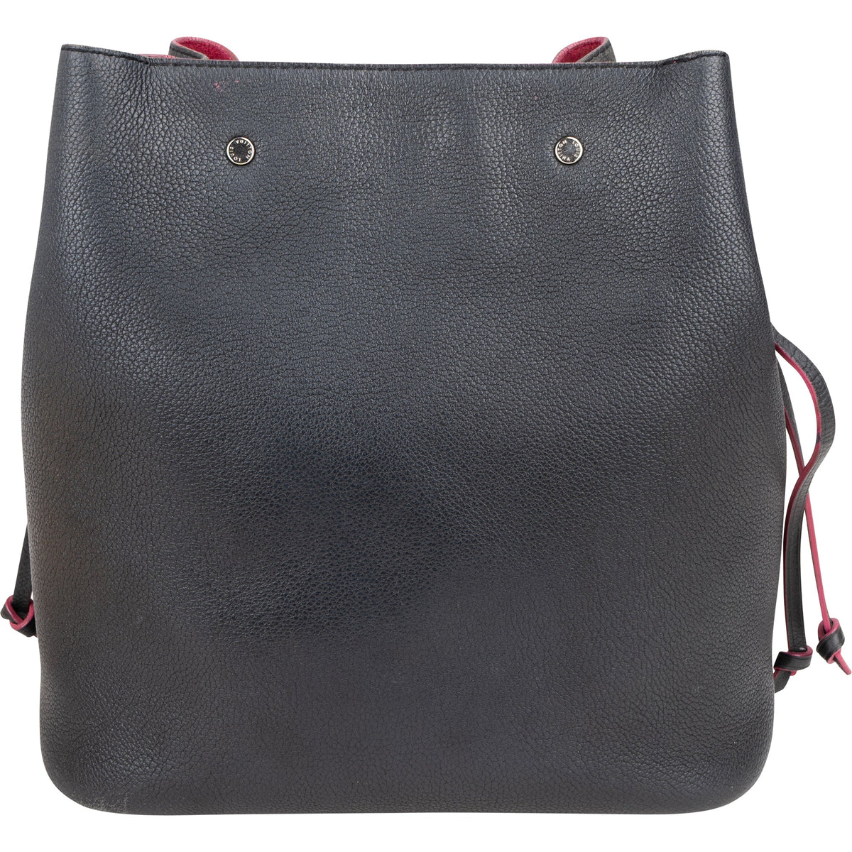 Louis Vuitton Black Leather Lockme Bucket Shoulder Bag