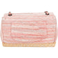Chanel Quited Tweed Palladium Espadrilles Single Flap Crossbody Bag
