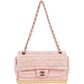 Chanel Quited Tweed Palladium Espadrilles Single Flap Crossbody Bag