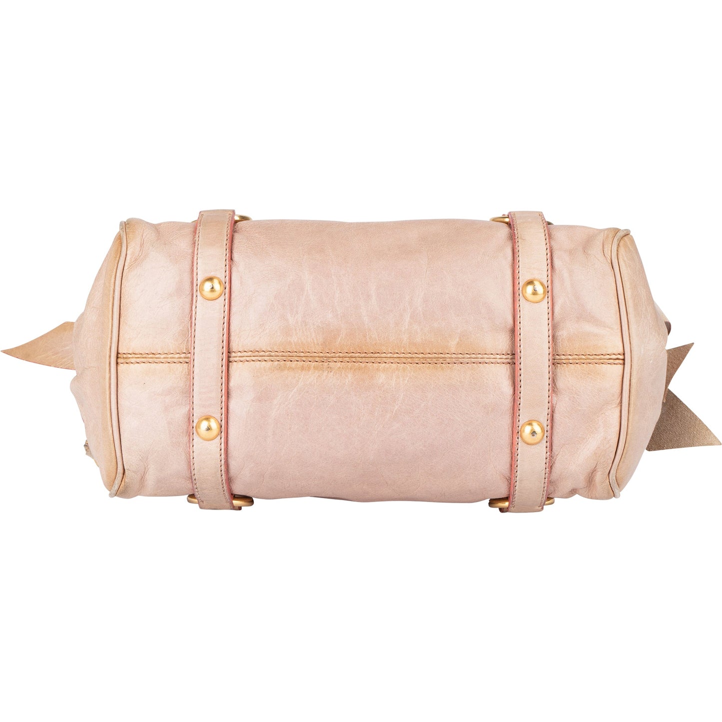 Miu Miu Pink Leather City Handbag