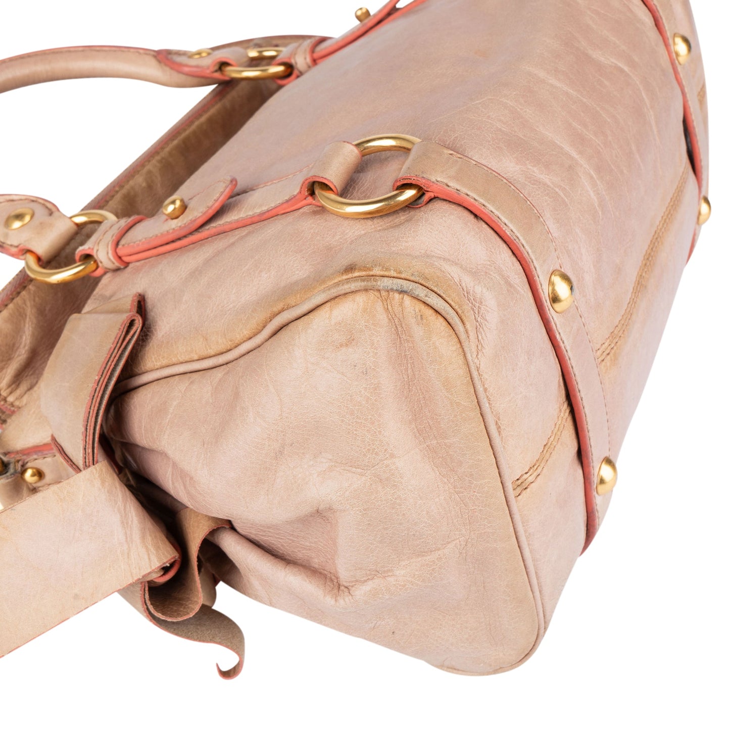 Miu Miu Pink Leather City Handbag
