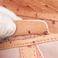 Christian Dior Pink Shearling Ostrich Saddle Handbag