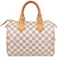 Louis Vuitton Damier Azur Monogram Speedy 25 Handbag