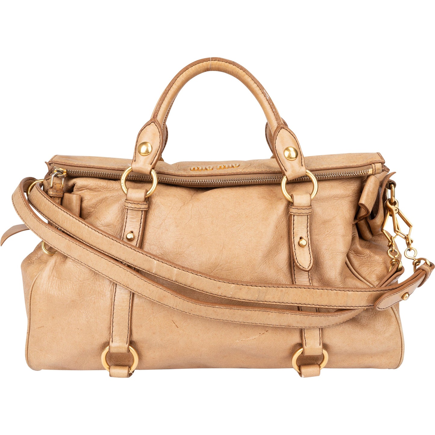 Miu Miu Classic Leather City Handbag