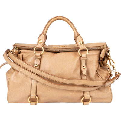 Miu Miu Classic Leather City Handbag