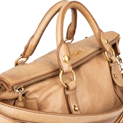 Miu Miu Classic Leather City Handbag