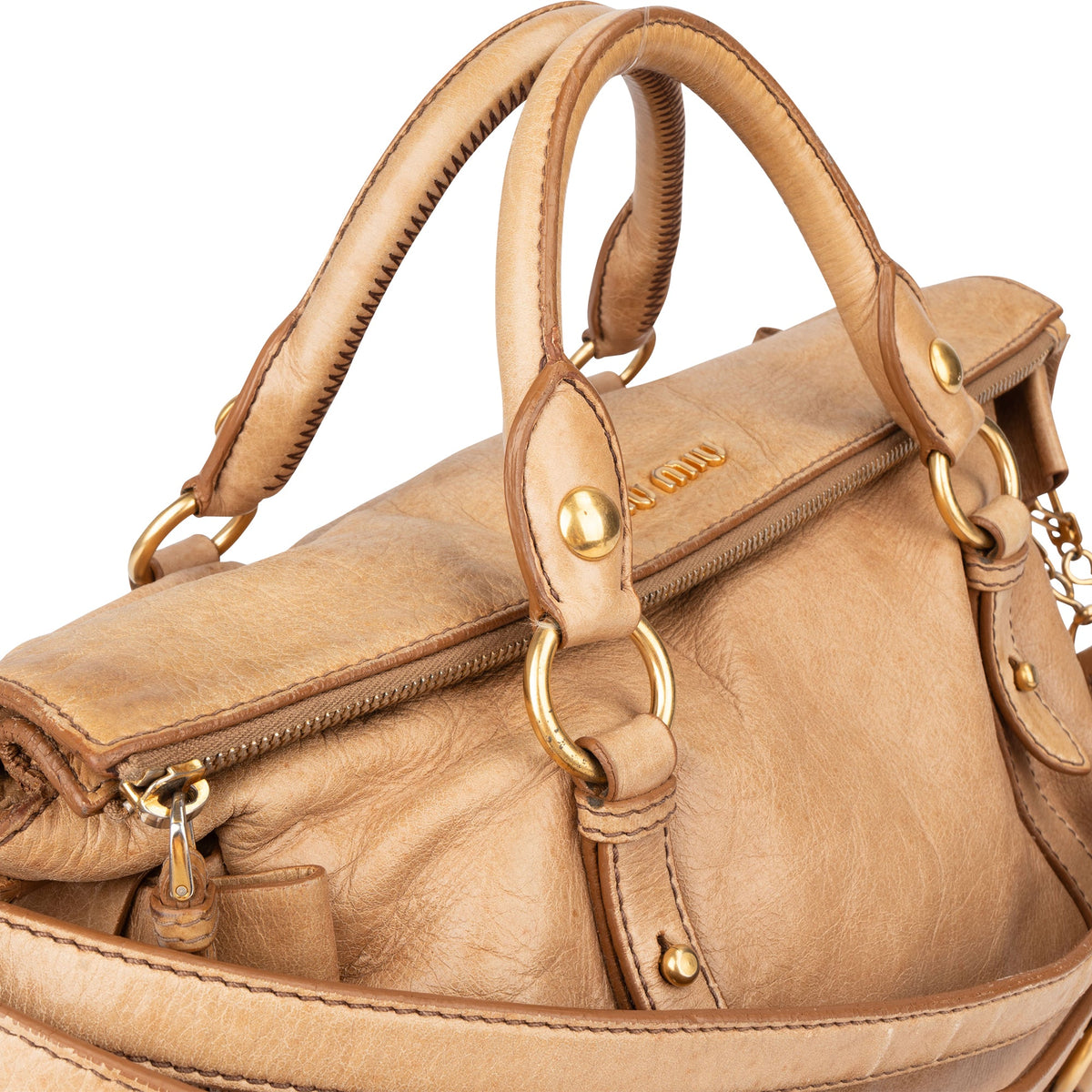 Miu Miu Classic Leather City Handbag