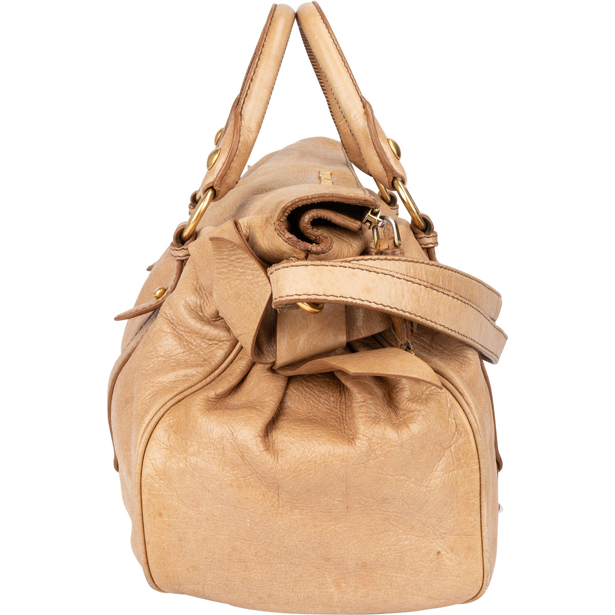 Miu Miu Classic Leather City Handbag