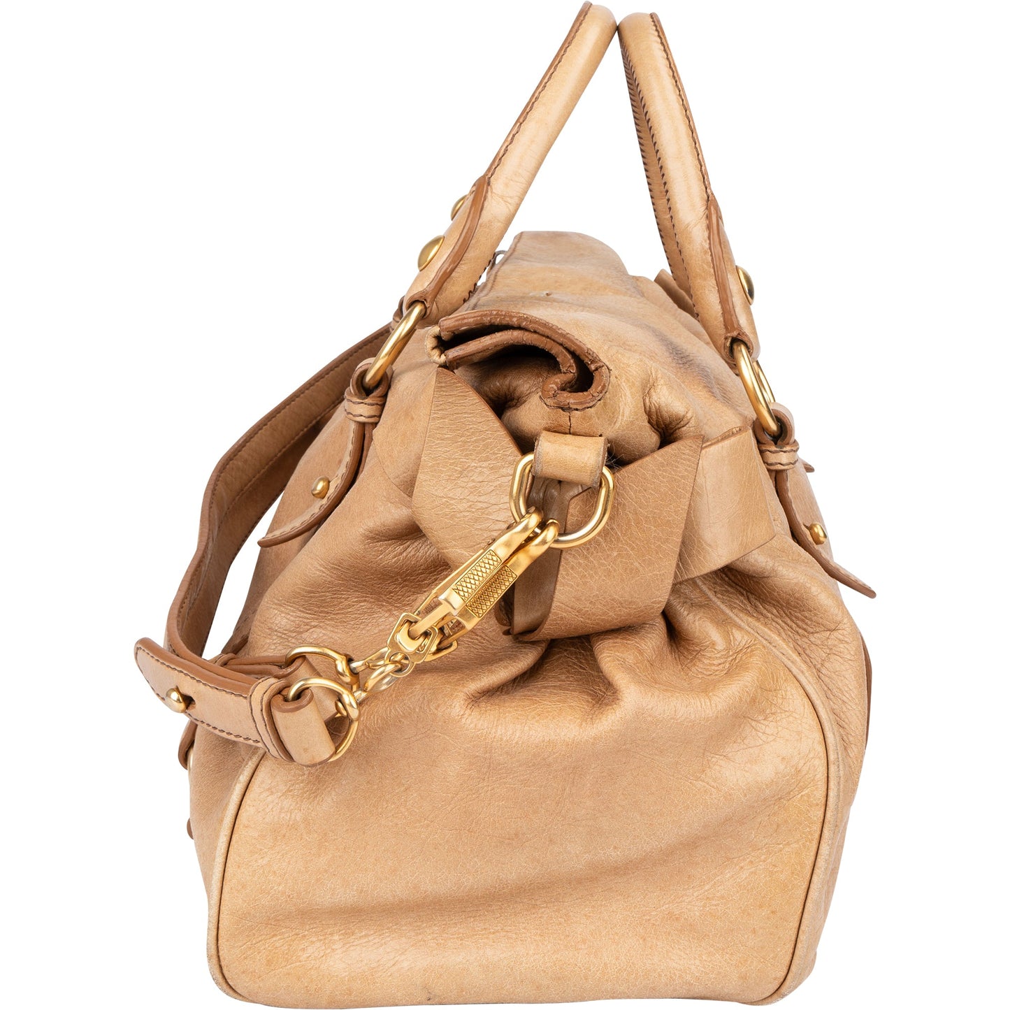 Miu Miu Classic Leather City Handbag