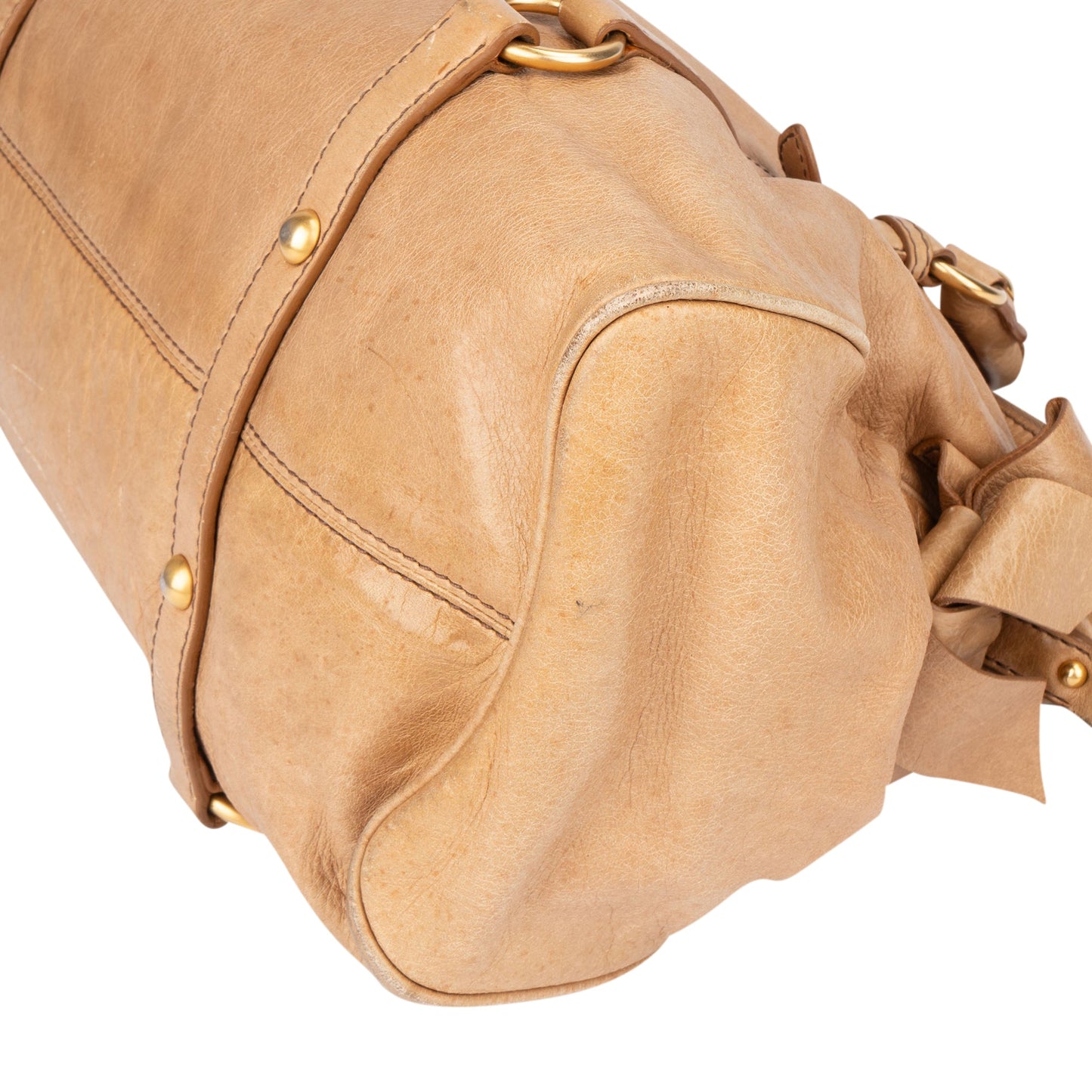 Miu Miu Classic Leather City Handbag